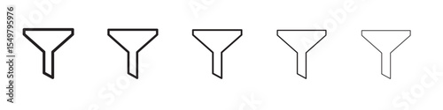 Filter icon vector illustration isolated