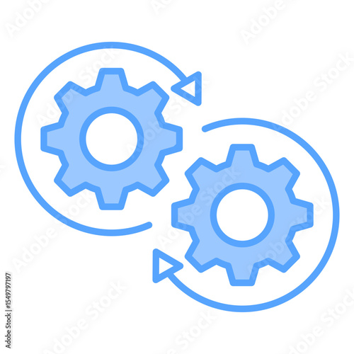 Devops Blue Icon