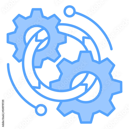 Automation Blue Icon