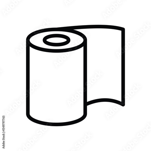 Paper Roll line icon , vector, pixel perfect, illustrator file 
