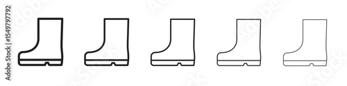 Fishing boots icon vector illustration isolated