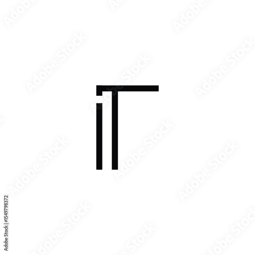 Minimal Letters IT Logo Design
