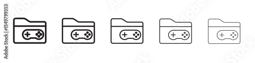 Folder game icon vector illustration isolated