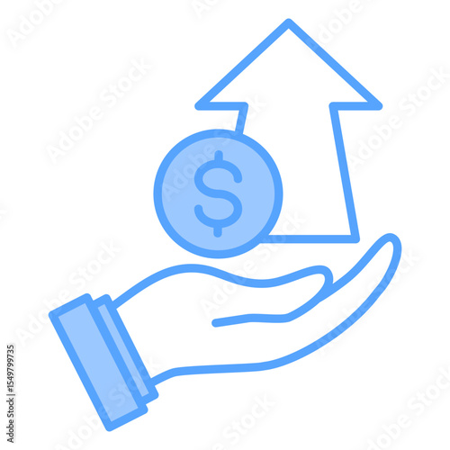 Profit Blue Icon