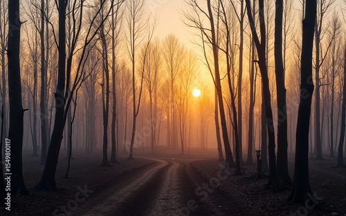 trees in a burned forest with no leaves on them. High quality