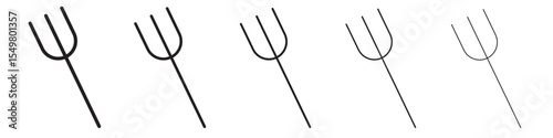 Fork icon vector illustration isolated