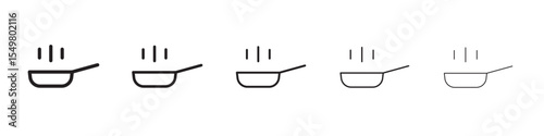 Fry pan icon vector illustration isolated