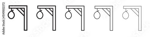 gallows icon vector illustration isolated