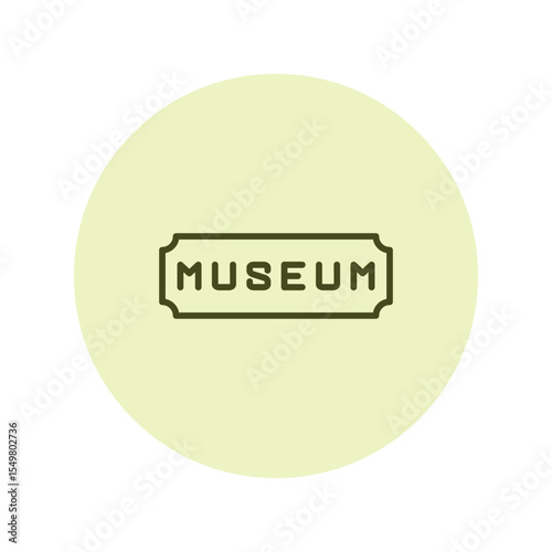 Museum Ticket vector, pixel perfect, illustrator file 
