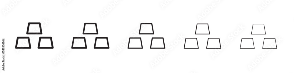 Gold icon vector illustration isolated Gold icon vector illustration isolated