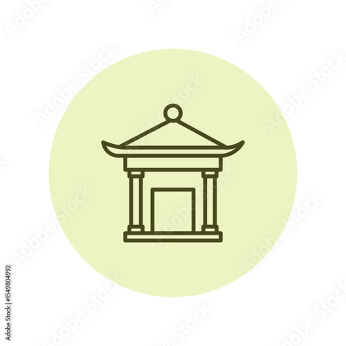 Themed Art Pavilion vector, pixel perfect, illustrator file 
