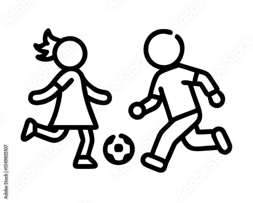 boy and girl playing