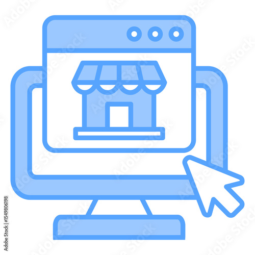 Market Place Blue Icon