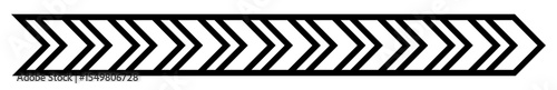 Border design created with repeated directional arrow elements forming a consistent pattern.