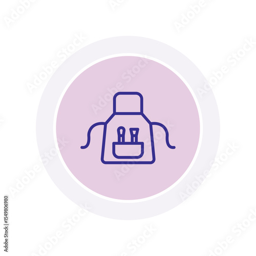 Art Apron vector, pixel perfect, illustrator file 
