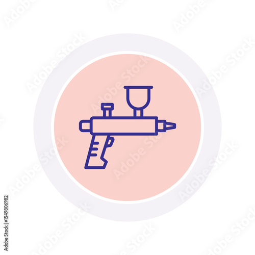 Airbrush vector, pixel perfect, illustrator file 
