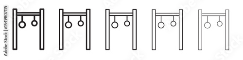 Gymnastic ring icon vector illustration isolated