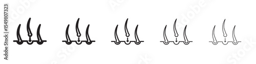 hair transplant icon vector illustration isolated