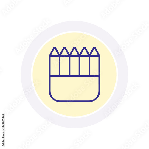 Crayons vector, pixel perfect, illustrator file 
