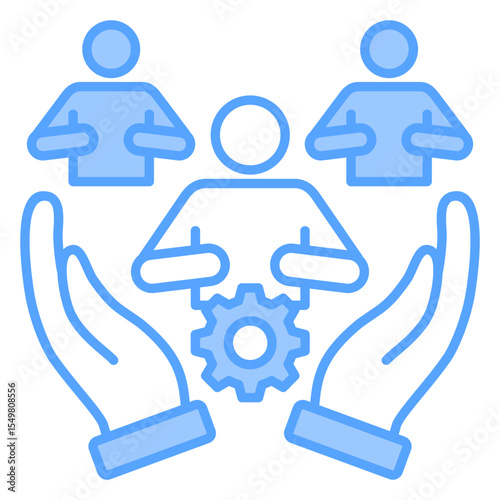 Human Resources Blue Icon