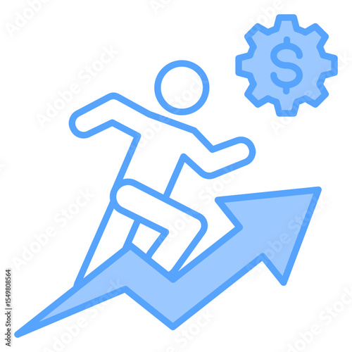 Motivation Blue Icon