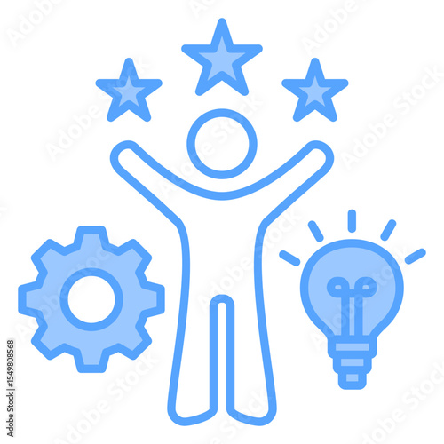 Competence Blue Icon