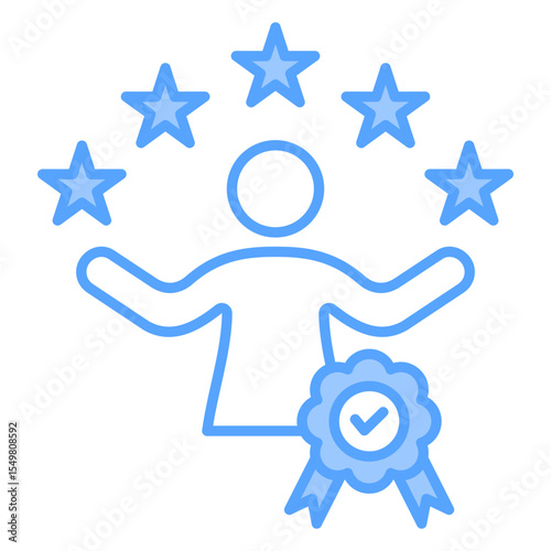 Professionalism Blue Icon