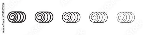 Hay bale icon vector illustration isolated
