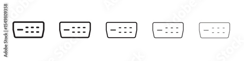 Hdmi icon vector illustration isolated