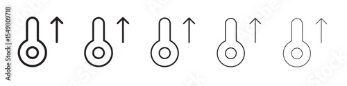 Heat icon vector illustration isolated