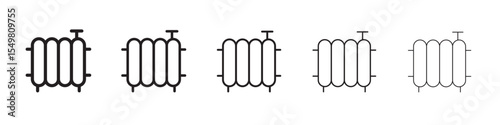 Heating furnace icon vector illustration isolated