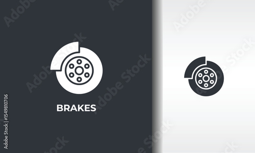 Brakes Vector, Icon Or Logo Sign Isolated Symbol Illustration