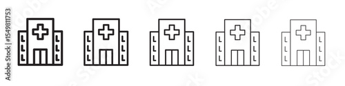 Hospital icon vector illustration isolated