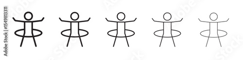 Hula hoop icon vector illustration isolated