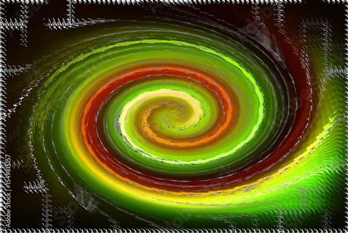 2d illustration Abstract futuristic electronic circuit technology background
