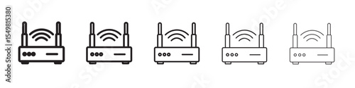 internet router icon vector illustration isolated
