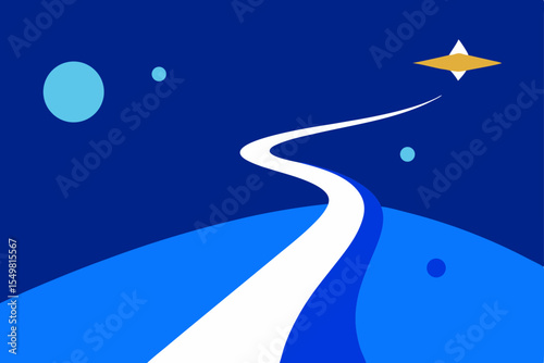 Cosmic Journey A Winding Path Through the Stars