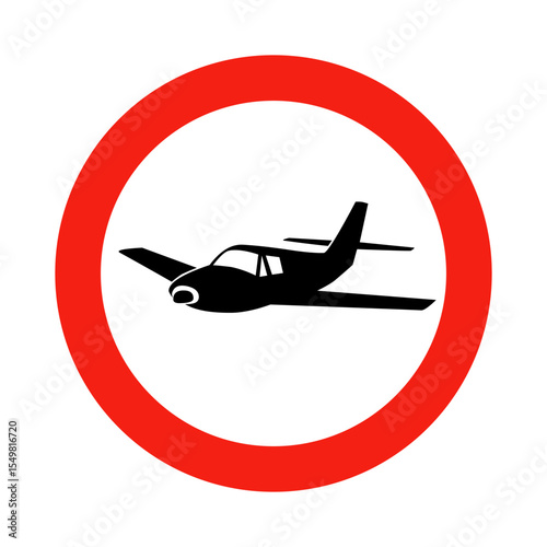 Airplane Vector Icon - Aviation Travel Symbol