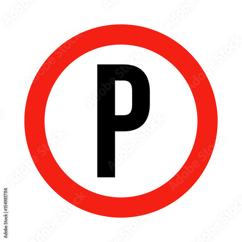 Parking Sign Vector Icon - Allowed Parking Area Symbol