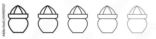 Kalash with coconut icon vector illustration isolated