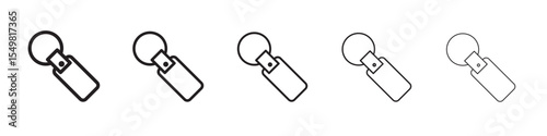 Key Chain Icon vector illustration isolated