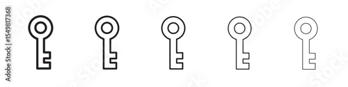 Key icon vector illustration isolated