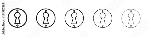 key hole icon vector illustration isolated