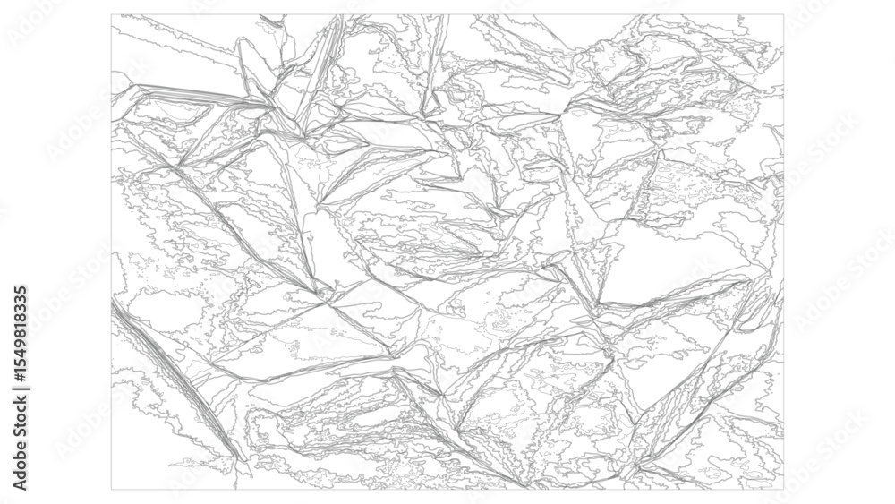 Fototapeta premium Paper Texture with Crumpled Line Art Design Vector Illustration