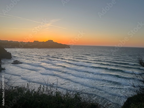 sunset on the beach