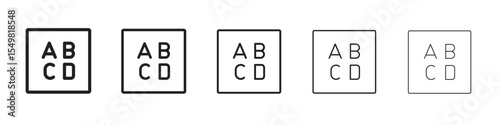 Latin uppercase icon vector illustration isolated