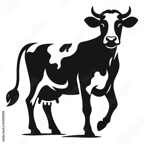 vector of a cow silhouette