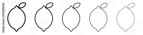 Lemon icon vector illustration isolated