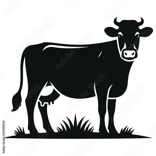 vector of a cow silhouette