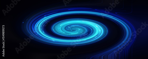 2d illustration Abstract futuristic electronic circuit technology background
